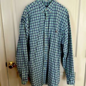 Ralph Lauren long sleeve 2XLT Oxford shirt.  Button collar.